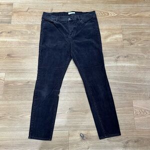 LOFT Petite 31/12 Women’s Gray Modern Skinny Corduroy Pants